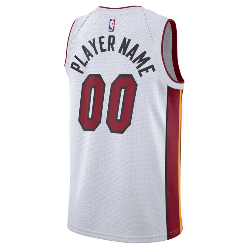 Miami Heat 2020/21 Swingman Custom Jersey - Association Edition - White - Image 3