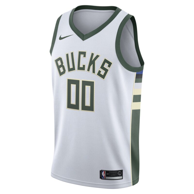 Milwaukee Bucks 2020/21 Swingman Custom Jersey - Association Edition - White - Image 2