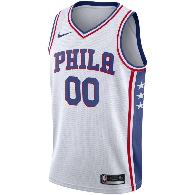 Philadelphia 76ers 2020/21 Swingman Custom Jersey - Association Edition - White - Image 2
