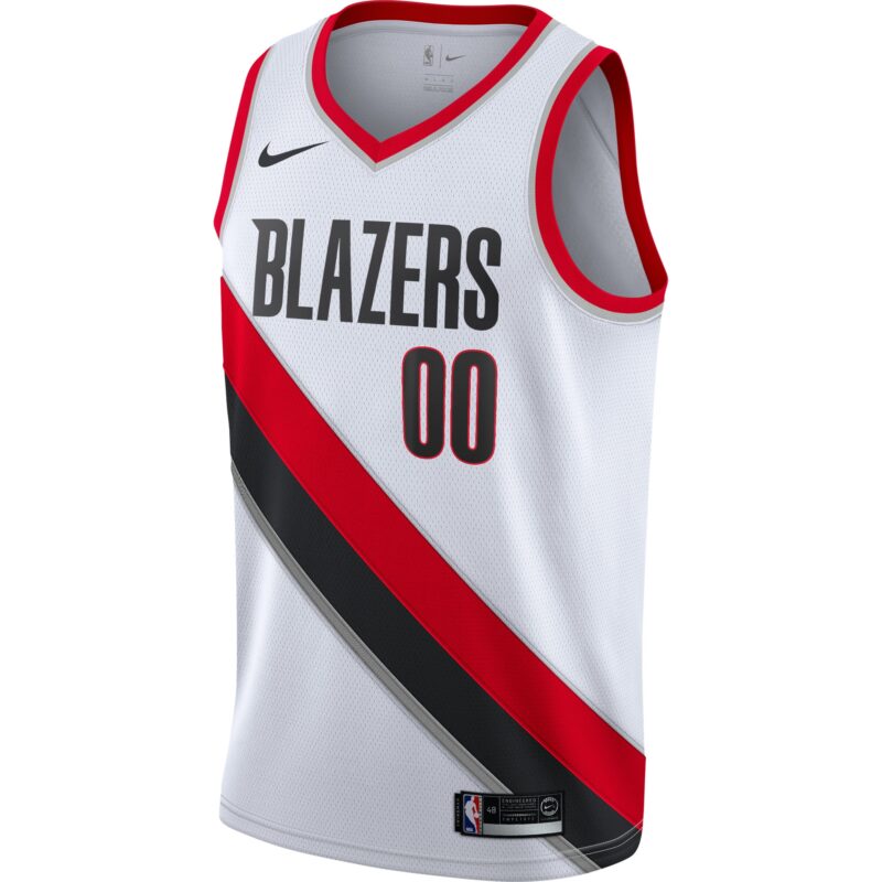 Portland Trail Blazers 2020/21 Swingman Custom Jersey - Association Edition - White - Image 2