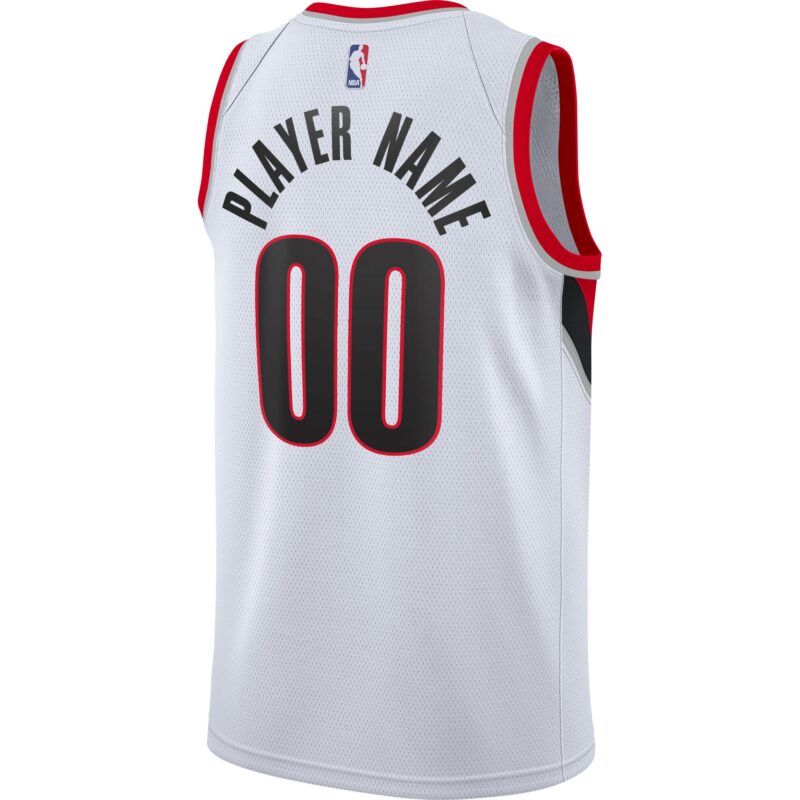 Portland Trail Blazers 2020/21 Swingman Custom Jersey - Association Edition - White - Image 3