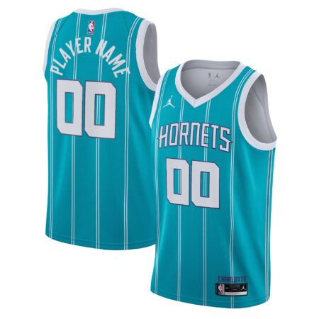 Charlotte Hornets Brand 2020/21 Swingman Custom Jersey - Icon Edition - Teal