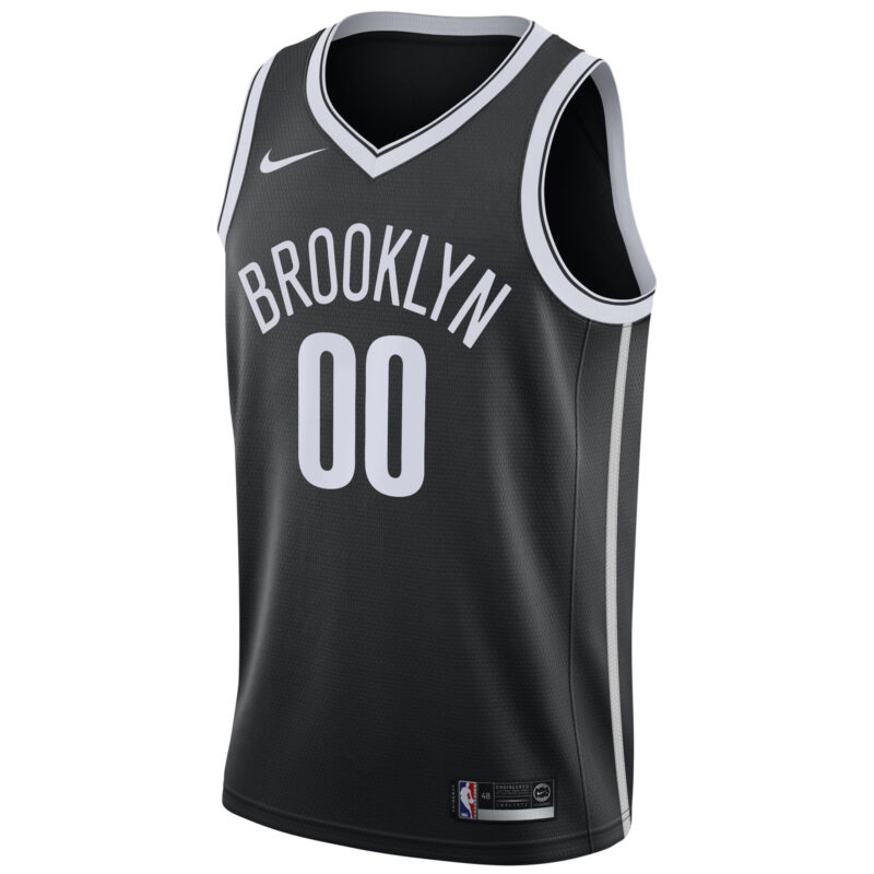 Brooklyn Nets 2020/21 Swingman Custom Jersey - Icon Edition - Black - Image 2