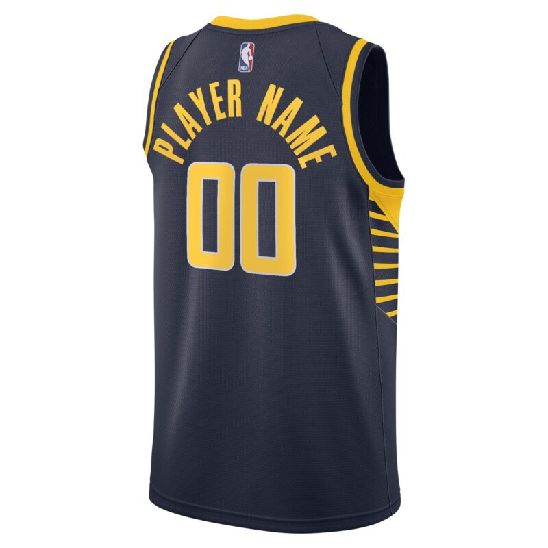 Indiana Pacers 2020/21 Swingman Custom Jersey - Icon Edition - Navy - Image 3