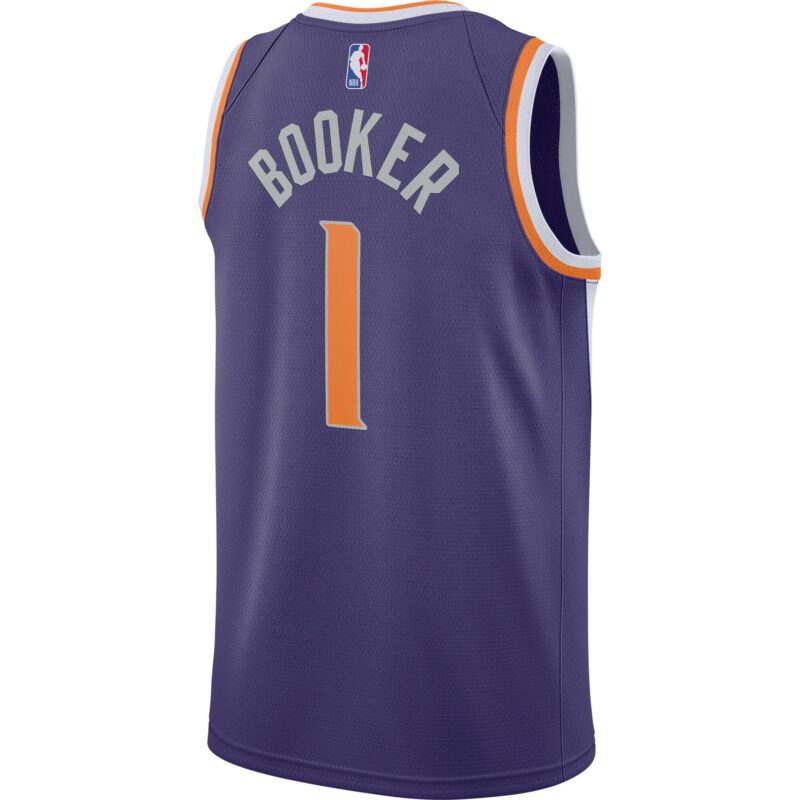 Devin Booker Phoenix Suns 2020/21 Swingman Jersey - Purple - Icon Edition - Image 3