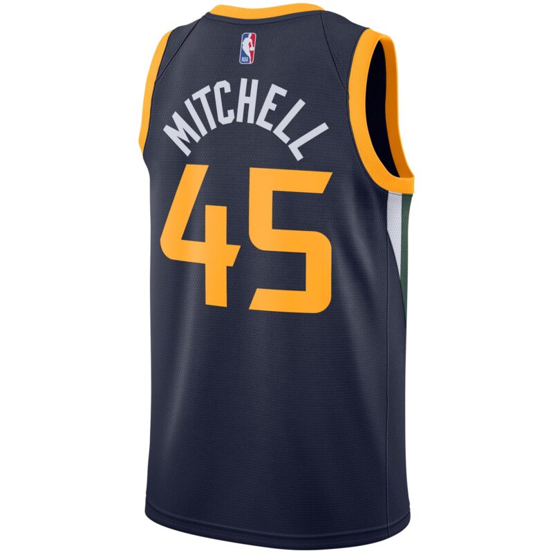 Donovan Mitchell Utah Jazz 2020/21 Swingman Jersey - Navy - Icon Edition - Image 3