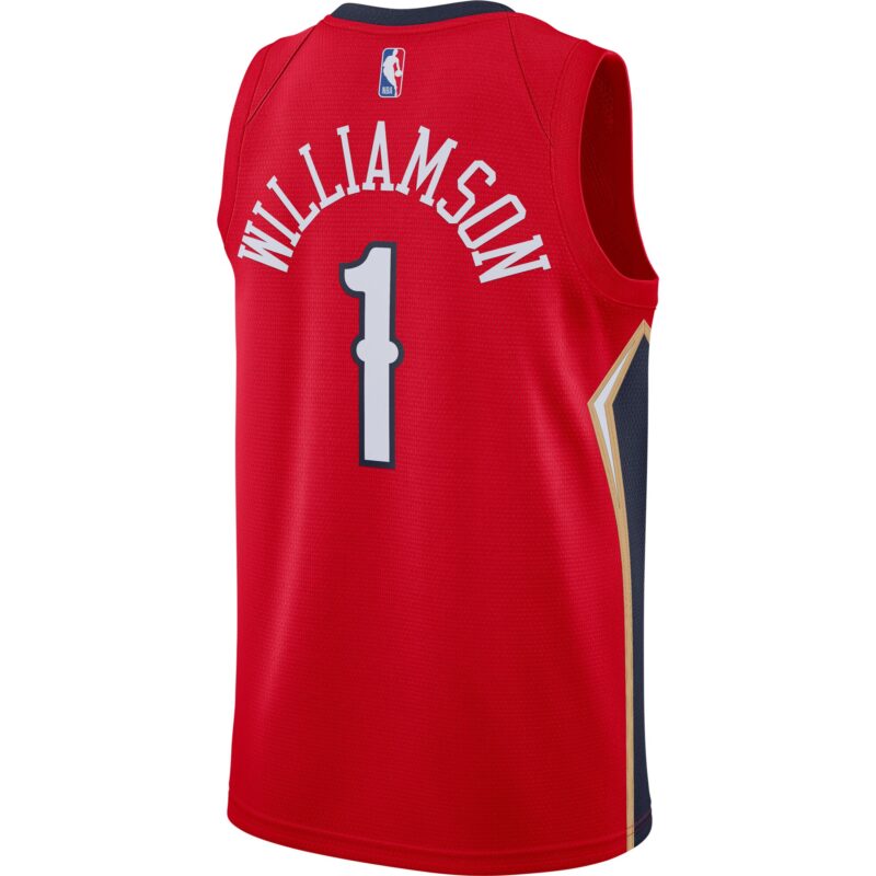 Zion Williamson New Orleans Pelicans Brand 2020/21 Swingman Jersey - Statement Edition - Red - Image 3