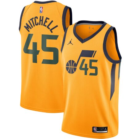 Donovan Mitchell Utah Jazz Brand 2020/21 Swingman Jersey - Statement Edition - Gold