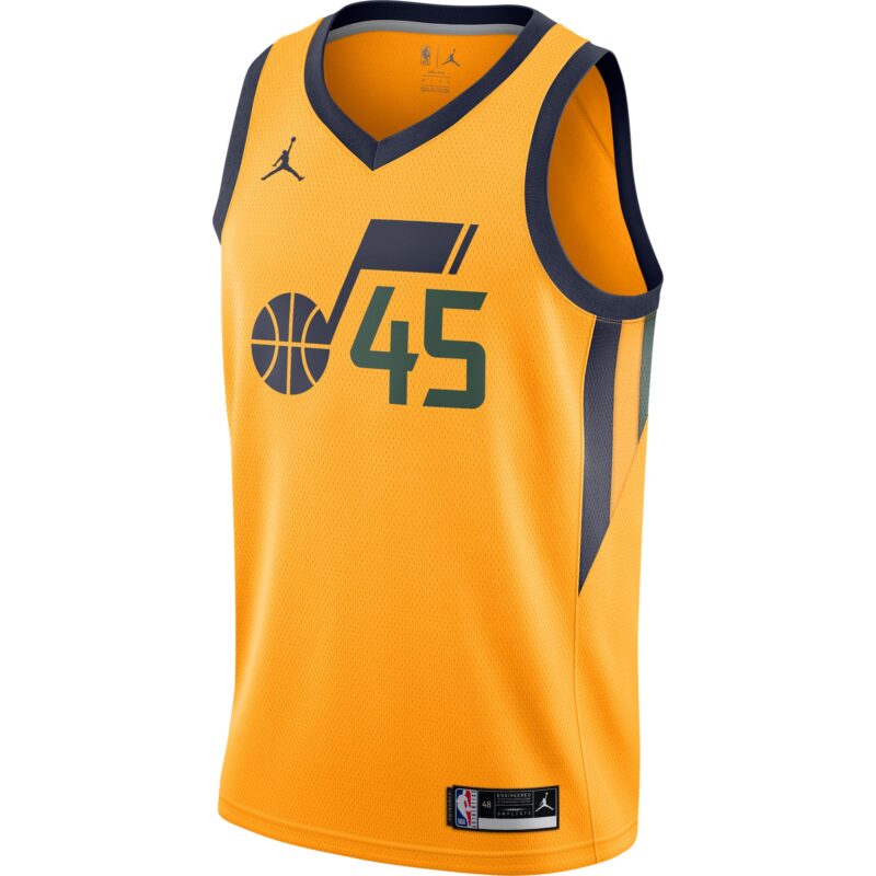 Donovan Mitchell Utah Jazz Brand 2020/21 Swingman Jersey - Statement Edition - Gold - Image 2