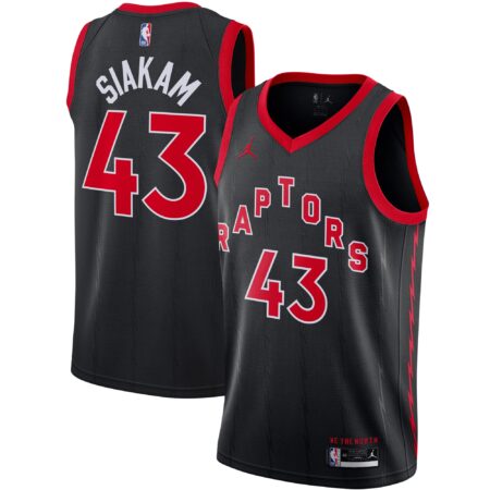 Pascal Siakam Toronto Raptors Brand 2020/21 Swingman Jersey - Statement Edition - Black