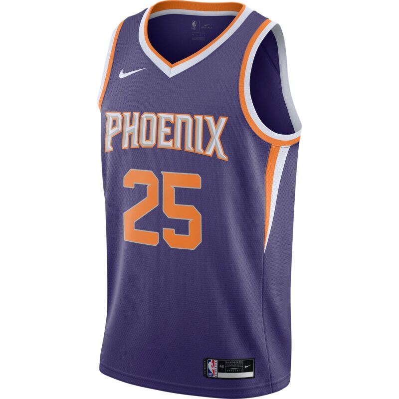 Mikal Bridges Phoenix Suns 2020/21 Swingman Player Jersey - Icon Edition - Purple - Image 2