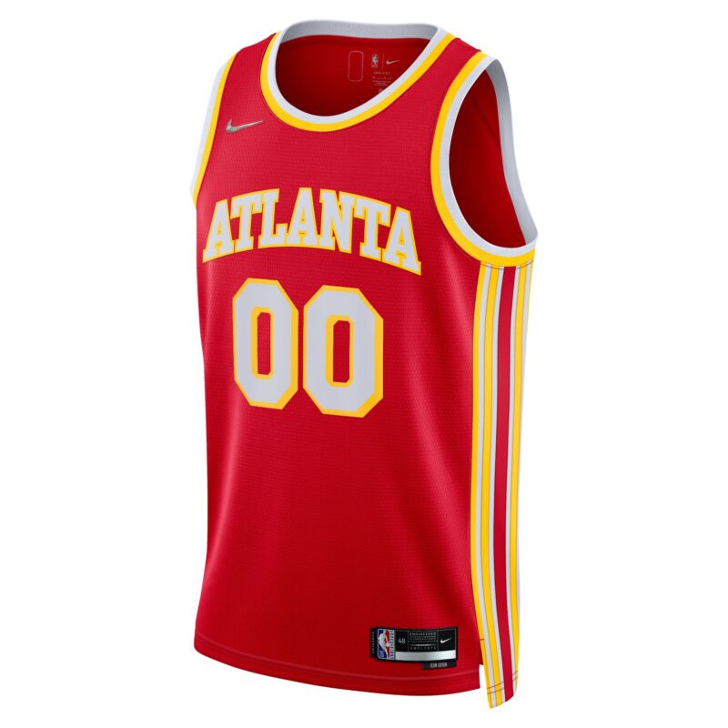 Atlanta Hawks 2021/22 Diamond Swingman Custom Jersey - Icon Edition - Red - Image 2