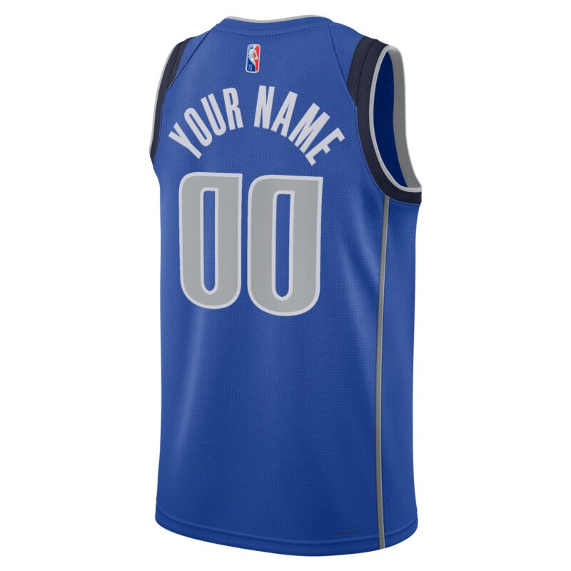 Dallas Mavericks 2021/22 Diamond Swingman Custom Jersey - Icon Edition - Blue - Image 3