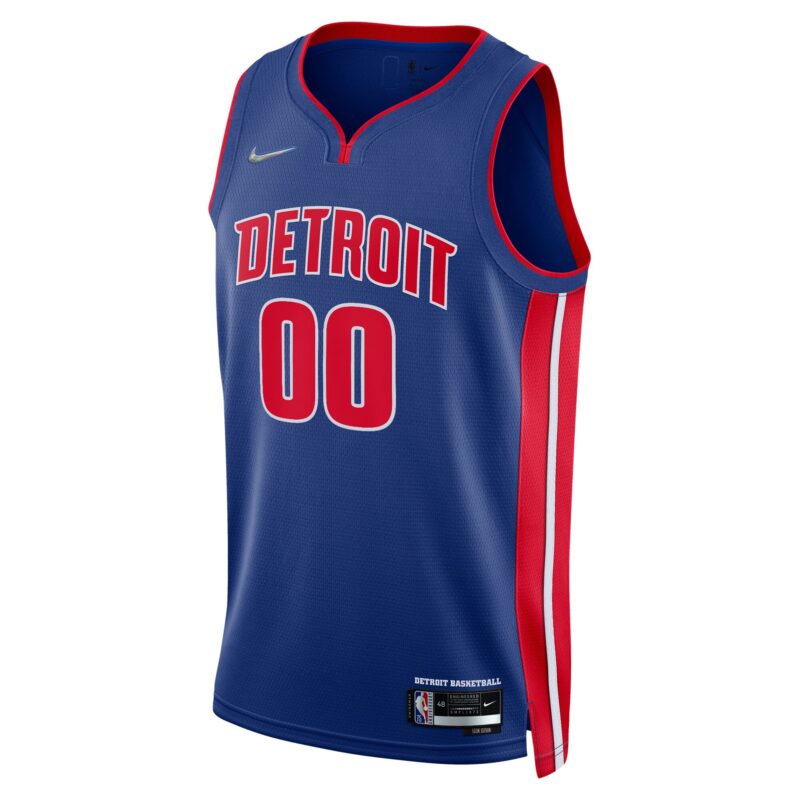 Detroit Pistons 2021/22 Diamond Swingman Custom Jersey - Icon Edition - Blue - Image 2