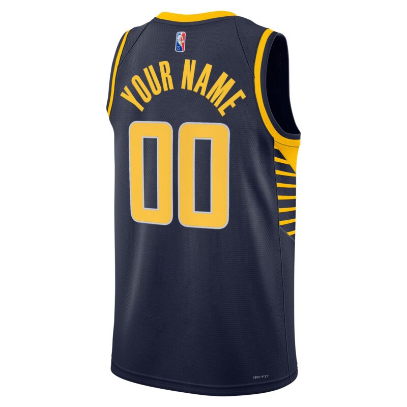 Indiana Pacers 2021/22 Diamond Swingman Custom Jersey - Icon Edition - Navy - Image 3