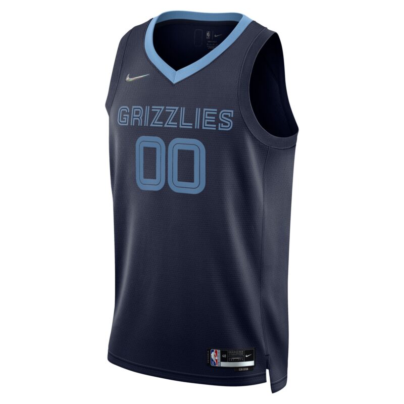 Memphis Grizzlies 2021/22 Diamond Swingman Custom Jersey - Icon Edition - Navy - Image 2