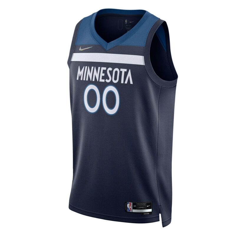 Minnesota Timberwolves 2021/22 Diamond Swingman Custom Jersey - Icon Edition - Navy - Image 2