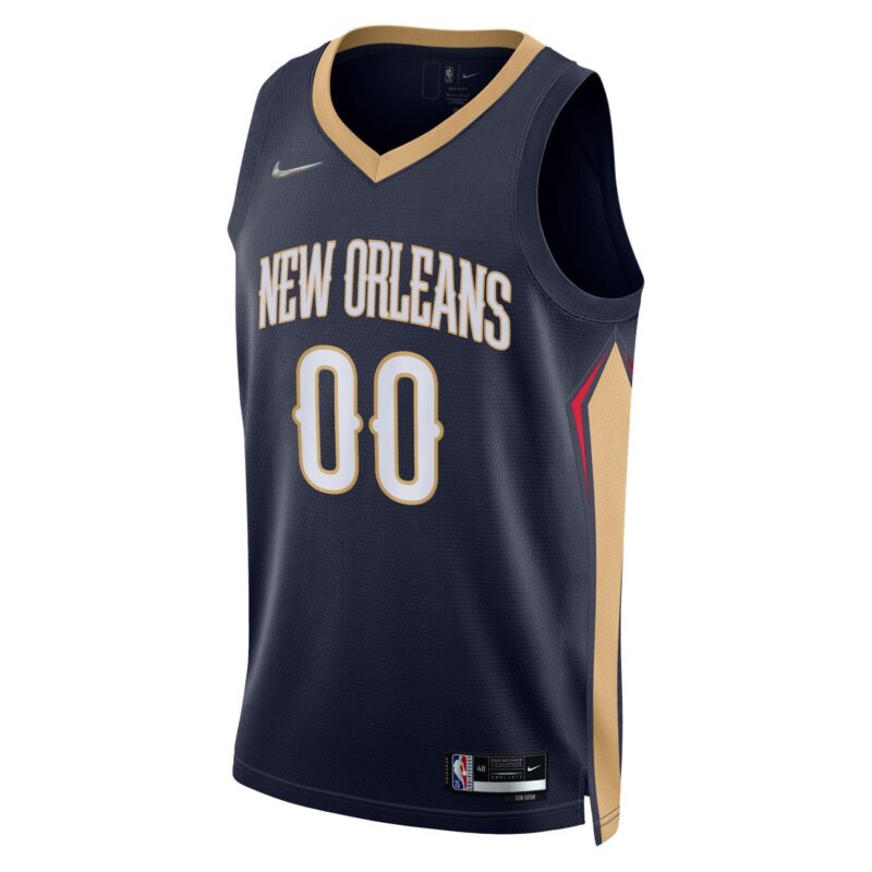 New Orleans Pelicans 2021/22 Diamond Swingman Custom Jersey - Icon Edition - Navy - Image 2