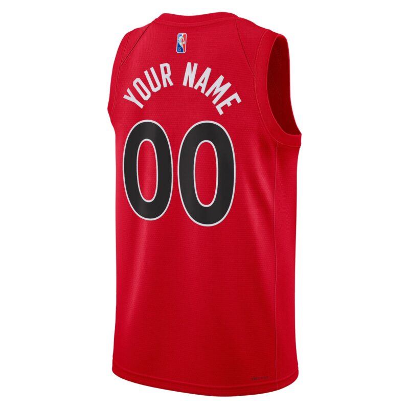 Toronto Raptors 2021/22 Diamond Swingman Custom Jersey - Icon Edition - Red - Image 3