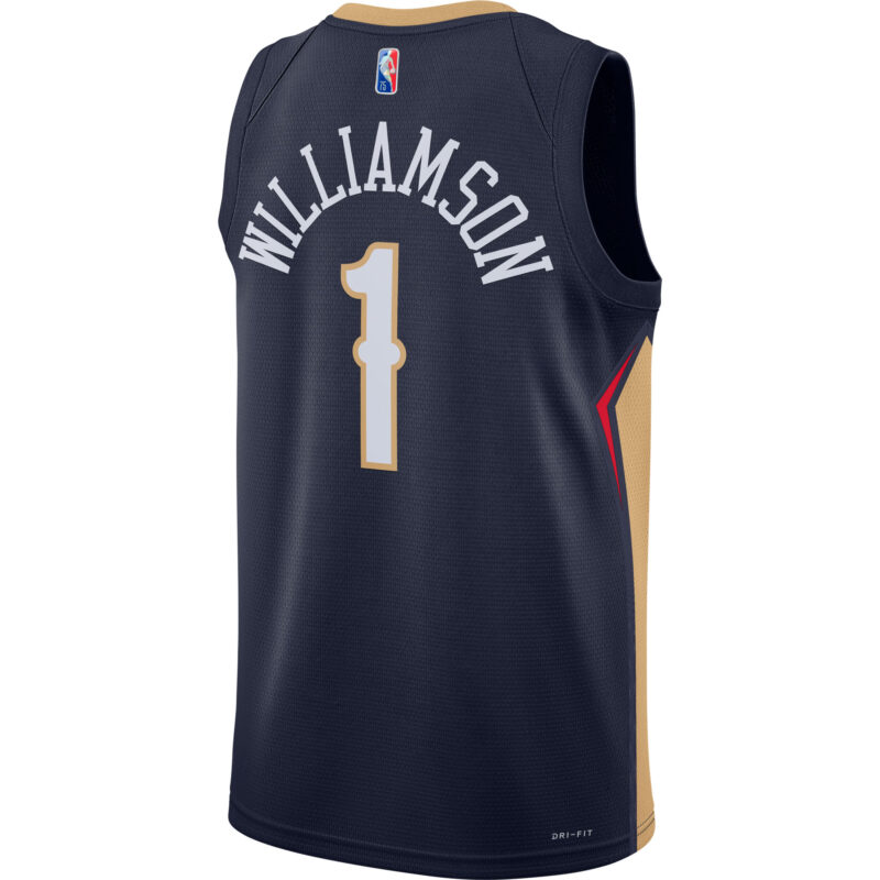 Zion Williamson New Orleans Pelicans 2021/22 Diamond Swingman Jersey - Icon Edition - Navy - Image 3
