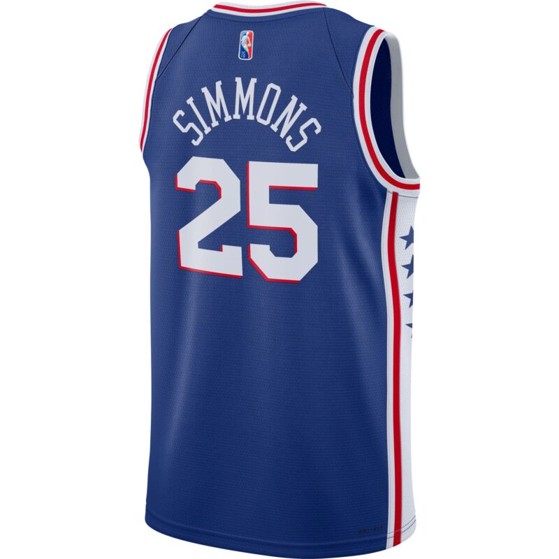 Ben Simmons Philadelphia 76ers 2021/22 Diamond Swingman Jersey - Icon Edition - Royal - Image 3
