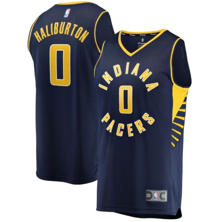Tyrese Haliburton Indiana Pacers 2021/22 Fast Break Jersey - Icon Edition - Navy