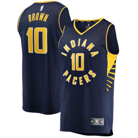 Kendall Brown Indiana Pacers 2021/22 Fast Break Jersey - Icon Edition - Navy