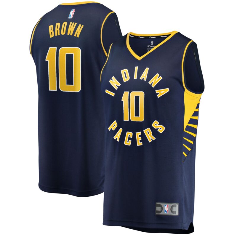 Kendall Brown Indiana Pacers 2021/22 Fast Break Jersey - Icon Edition - Navy