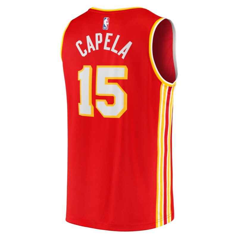 Clint Capela Atlanta Hawks 2021/22 Fast Break Jersey - Icon Edition - Red - Image 3