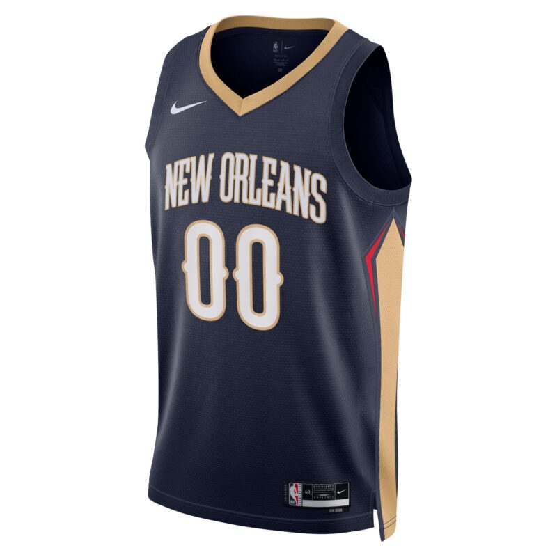 New Orleans Pelicans Unisex 2022/23 Swingman Custom Jersey Navy - Icon Edition - Image 2