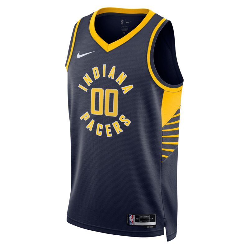 Indiana Pacers Unisex 2022/23 Swingman Custom Jersey Navy - Icon Edition - Image 2
