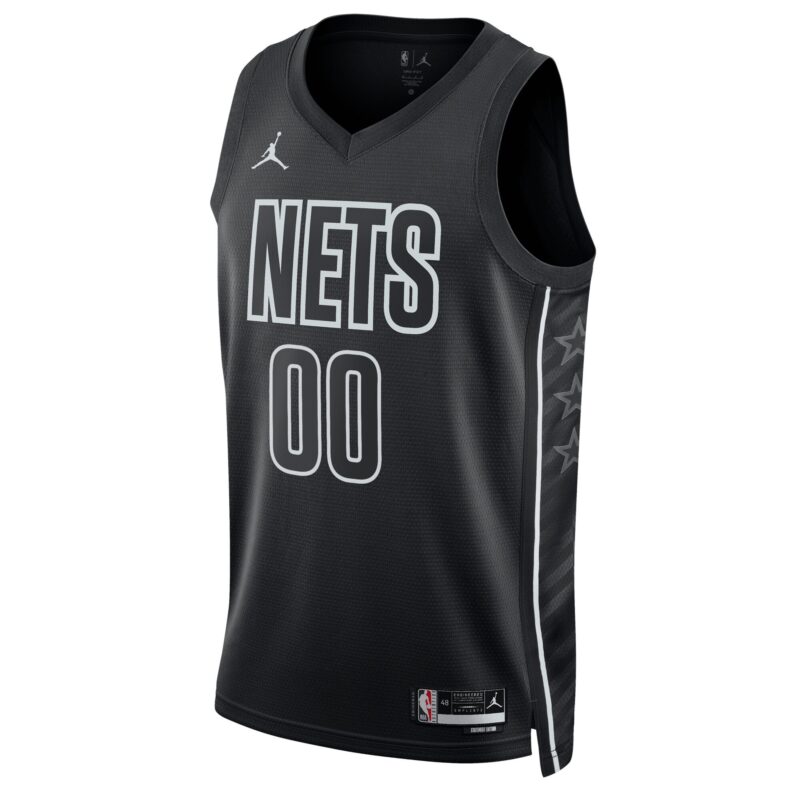 Brooklyn Nets Brand Unisex 2022/23 Swingman Custom Jersey - Statement Edition - Black - Image 2