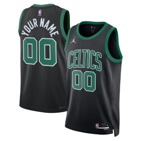 Boston Celtics Brand Unisex 2022/23 Swingman Custom Jersey - Statement Edition - Black