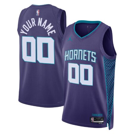Charlotte Hornets Brand Unisex 2022/23 Swingman Custom Jersey - Statement Edition - Teal