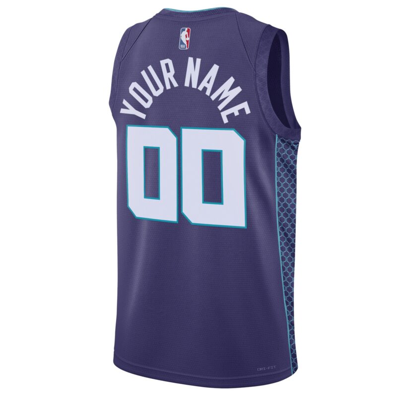Charlotte Hornets Brand Unisex 2022/23 Swingman Custom Jersey - Statement Edition - Teal - Image 3