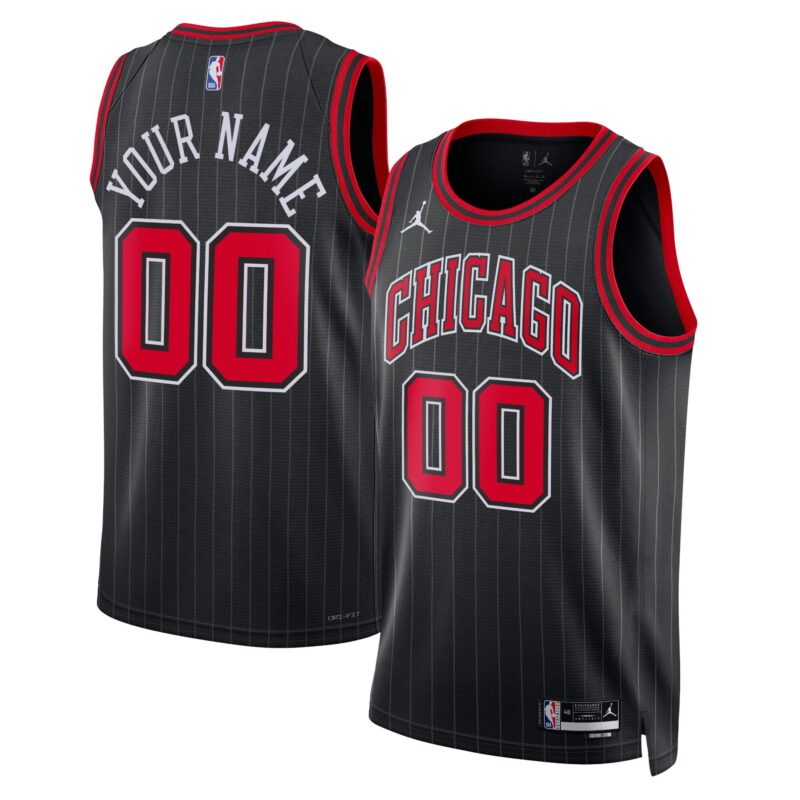 Chicago Bulls Brand Unisex 2022/23 Swingman Custom Jersey - Statement Edition - Black