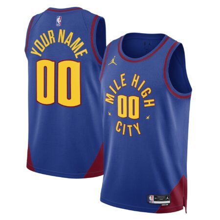 Denver Nuggets Brand Unisex 2022/23 Swingman Custom Jersey - Statement Edition - Blue
