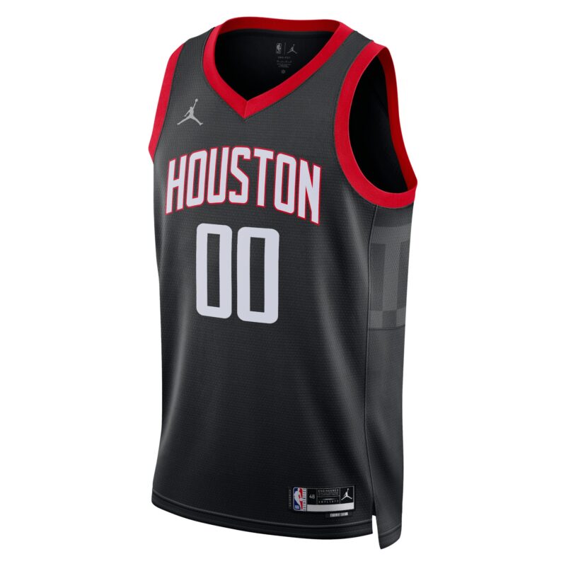 Houston Rockets Brand Unisex 2022/23 Swingman Custom Jersey - Statement Edition - Black - Image 2