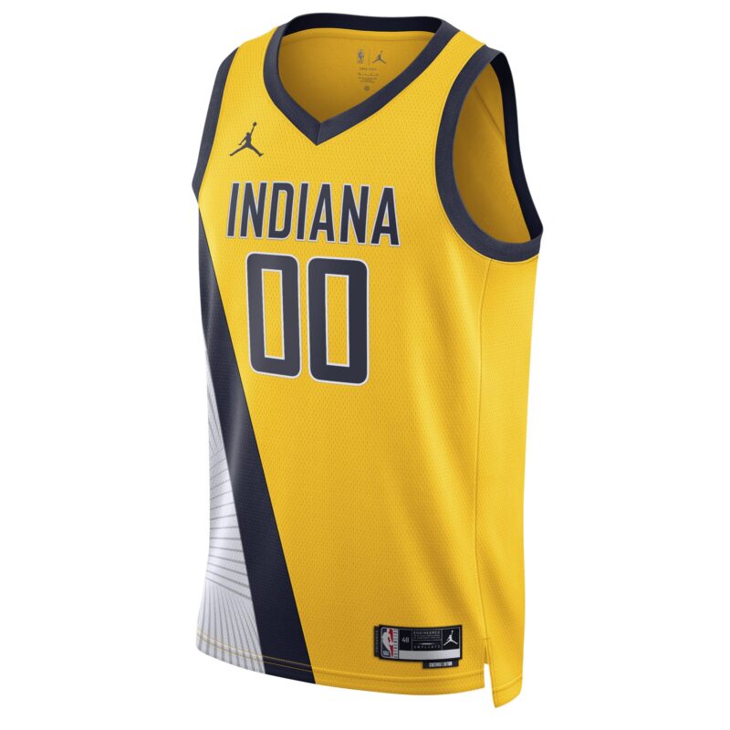 Indiana Pacers Brand Unisex 2022/23 Swingman Custom Jersey - Statement Edition - Yellow - Image 2