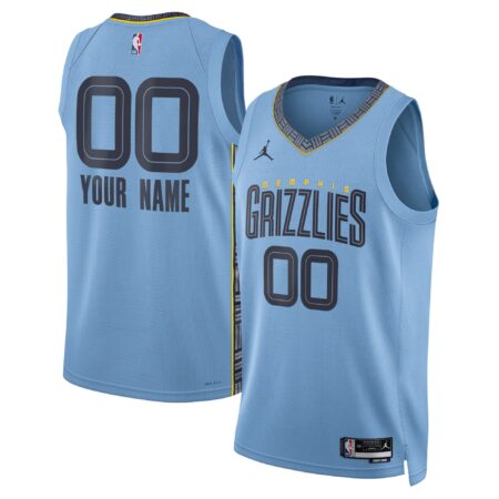 Memphis Grizzlies Brand Unisex 2022/23 Swingman Custom Jersey - Statement Edition - Blue