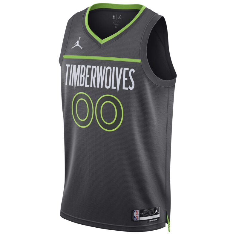 Minnesota Timberwolves Brand Unisex 2022/23 Swingman Custom Jersey - Statement Edition - Black - Image 2