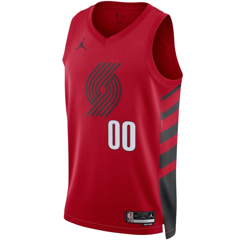 Portland Trail Blazers Brand Unisex 2022/23 Swingman Custom Jersey - Statement Edition - Red - Image 2