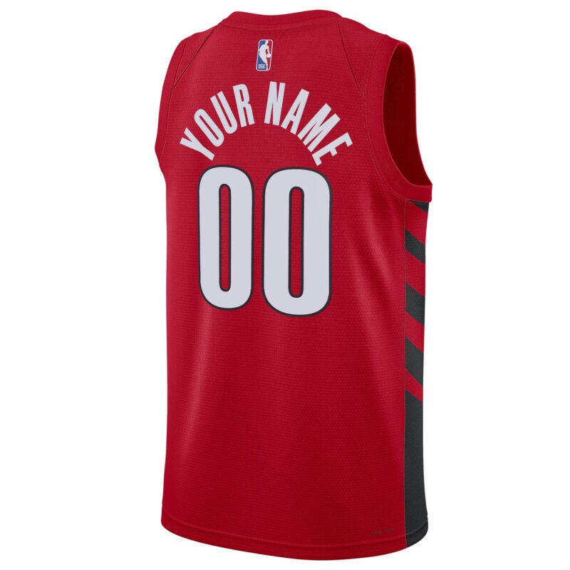 Portland Trail Blazers Brand Unisex 2022/23 Swingman Custom Jersey - Statement Edition - Red - Image 3