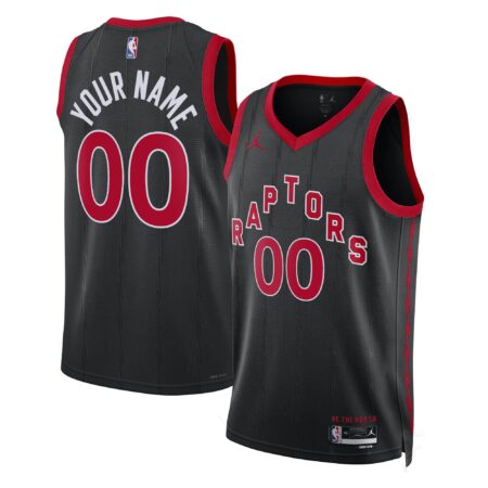 Toronto Raptors Brand Unisex 2022/23 Swingman Custom Jersey - Statement Edition - Black
