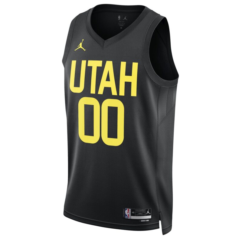 Utah Jazz Brand Unisex 2022/23 Swingman Custom Jersey - Statement Edition - Black - Image 2