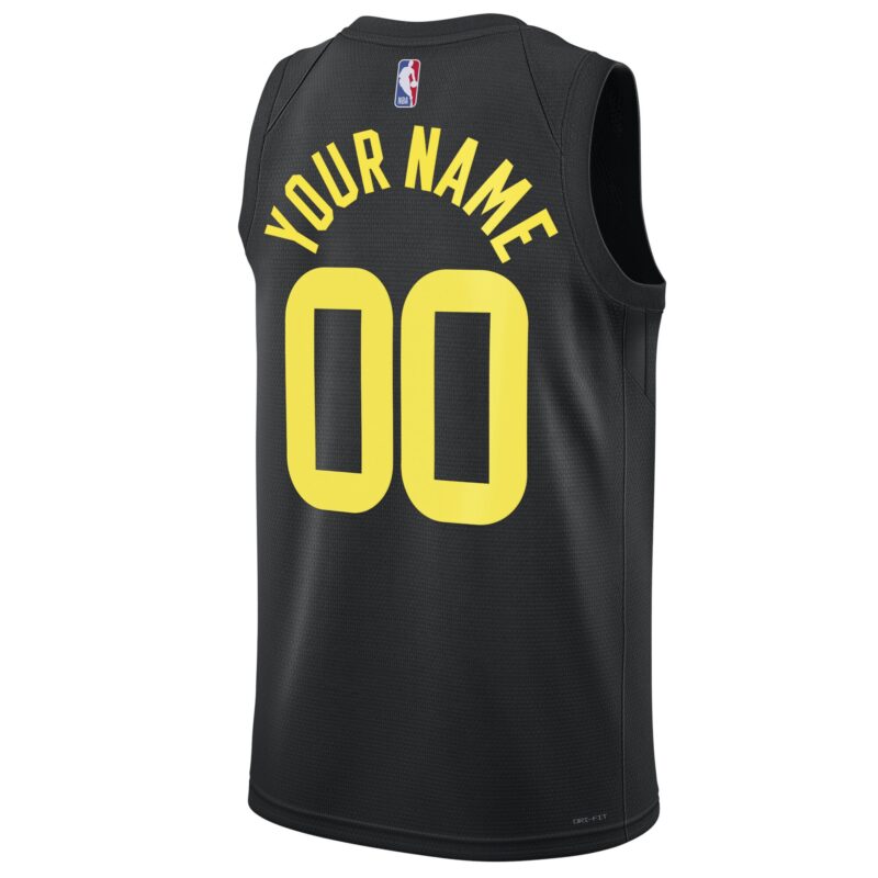 Utah Jazz Brand Unisex 2022/23 Swingman Custom Jersey - Statement Edition - Black - Image 3