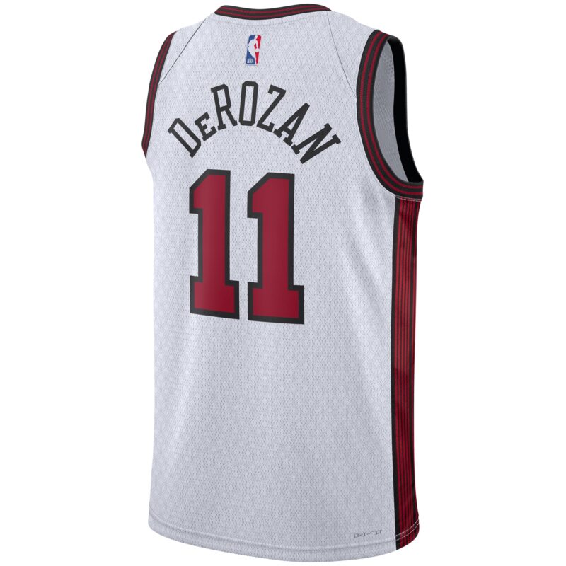 DeMar DeRozan Chicago Bulls Unisex 2022/23 Swingman Jersey - City Edition - White - Image 3