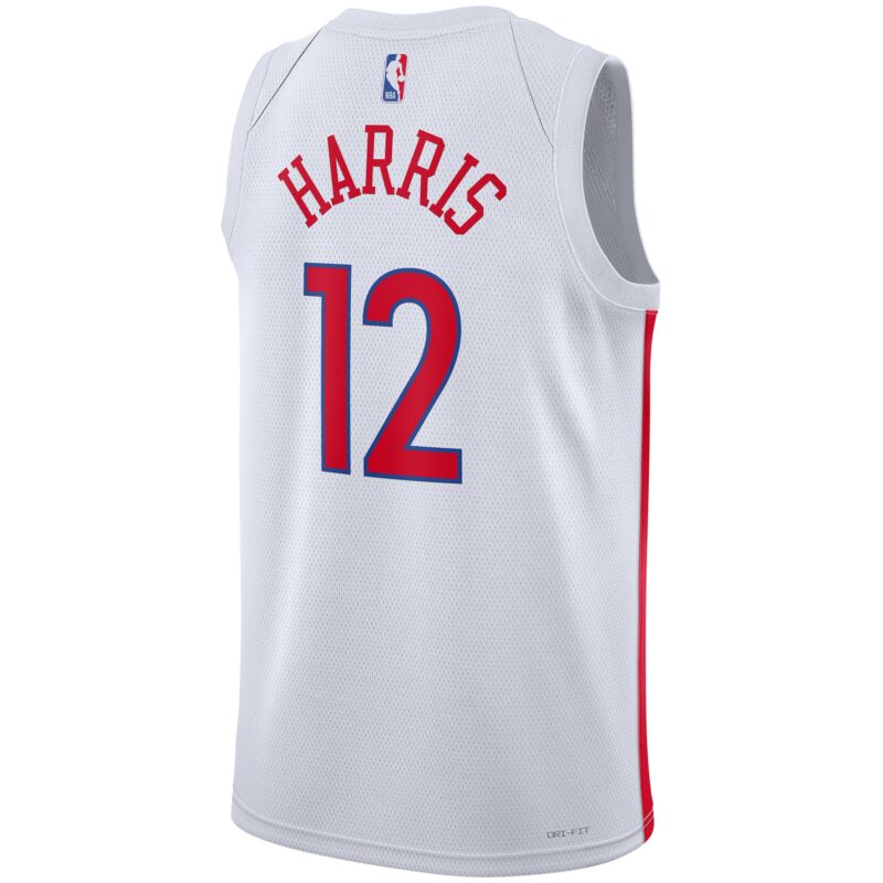 Tobias Harris Philadelphia 76ers Unisex 2022/23 Swingman Jersey - City Edition - White - Image 3