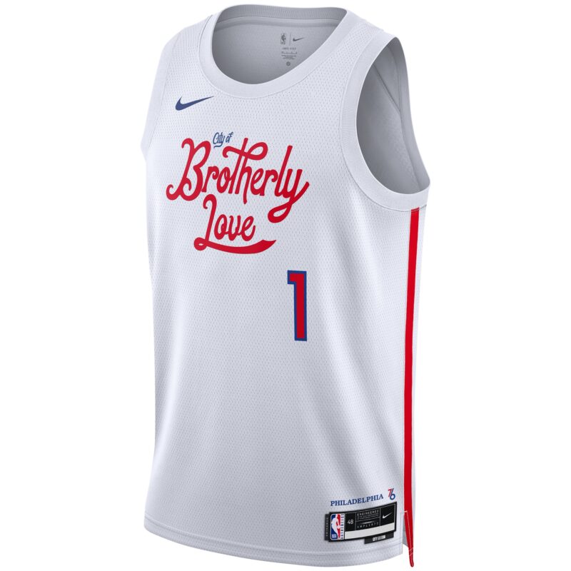 James Harden Philadelphia 76ers Unisex 2022/23 Swingman Jersey - City Edition - White - Image 2