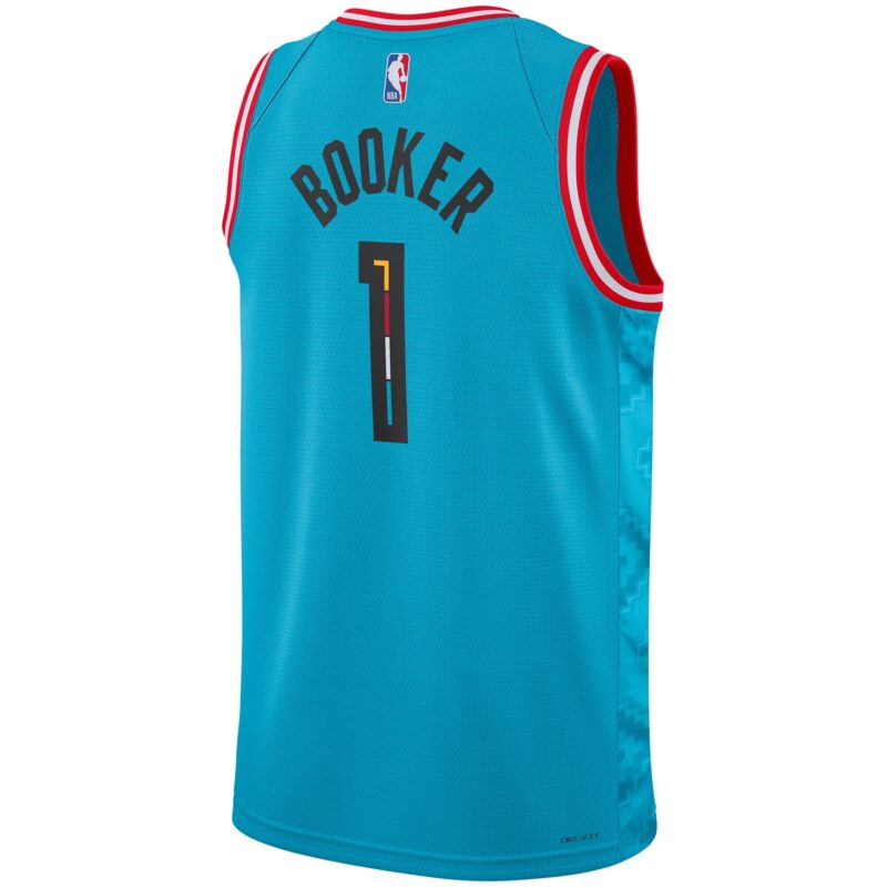 Devin Booker Phoenix Suns Unisex 2022/23 Swingman Jersey - City Edition - Turquoise - Image 3
